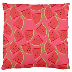 Watermelon Background Watermelon Wallpaper Standard Premium Plush Fleece Cushion Case (two Sides) by pakminggu