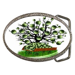 Watermelon Tree Abstraction On Watermelon Abundance Belt Buckles by pakminggu