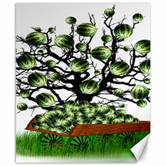 Watermelon Tree Abstraction On Watermelon Abundance Canvas 8  X 10 