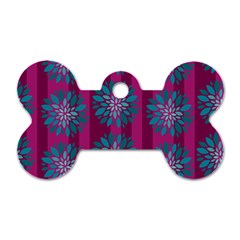 Art Floral Pattern Flower Seamless Decorative Dog Tag Bone (two Sides) by pakminggu