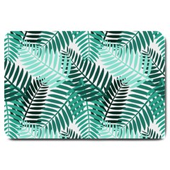 Background Pattern Texture Leaves Design Wallpaper Large Doormat by pakminggu