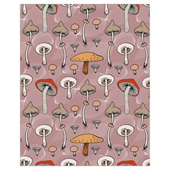 Mushrooms Autumn Fall Pattern Seamless Decorative Drawstring Bag (small) by pakminggu