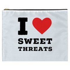 I Love Sweet Threats  Cosmetic Bag (xxxl) by ilovewhateva