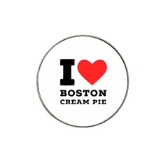 I Love Boston Cream Pie Hat Clip Ball Marker (4 Pack) by ilovewhateva