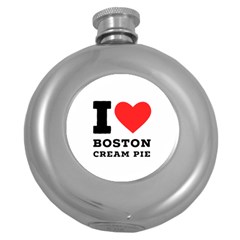 I Love Boston Cream Pie Round Hip Flask (5 Oz) by ilovewhateva