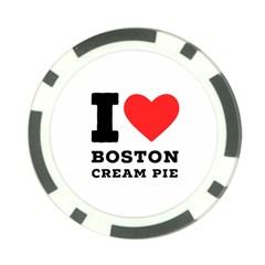 I Love Boston Cream Pie Poker Chip Card Guard by ilovewhateva