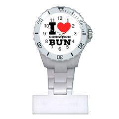 I Love Cinnamon Bun Plastic Nurses Watch by ilovewhateva