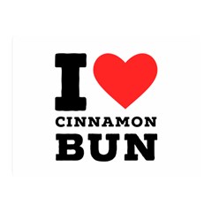 I Love Cinnamon Bun Two Sides Premium Plush Fleece Blanket (mini) by ilovewhateva