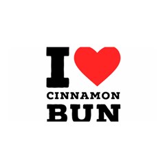 I Love Cinnamon Bun Satin Wrap 35  X 70  by ilovewhateva