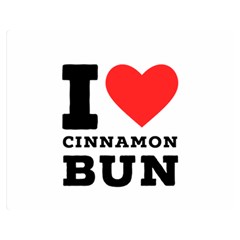 I Love Cinnamon Bun Premium Plush Fleece Blanket (medium) by ilovewhateva