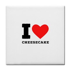 I Love Cheesecake Tile Coaster by ilovewhateva