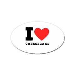 I Love Cheesecake Sticker Oval (100 Pack) by ilovewhateva