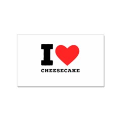 I love cheesecake Sticker Rectangular (100 pack)