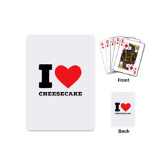 I Love Cheesecake Playing Cards Single Design (mini) by ilovewhateva
