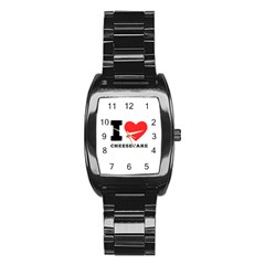 I love cheesecake Stainless Steel Barrel Watch