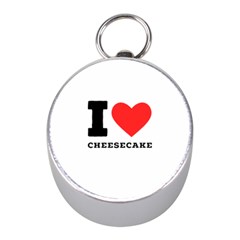 I love cheesecake Mini Silver Compasses