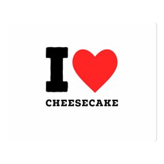 I love cheesecake Two Sides Premium Plush Fleece Blanket (Large)