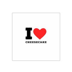 I Love Cheesecake Satin Bandana Scarf 22  X 22  by ilovewhateva