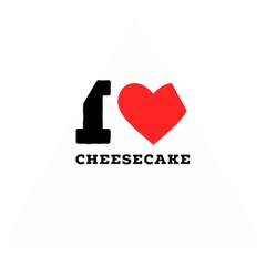 I love cheesecake Wooden Puzzle Triangle
