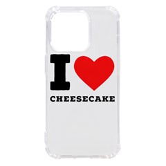 I love cheesecake iPhone 14 Pro TPU UV Print Case