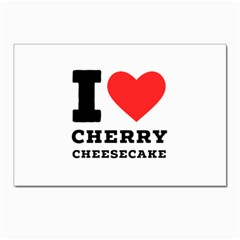 I Love Cherry Cheesecake Postcard 4 x 6  (pkg Of 10) by ilovewhateva