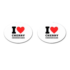 I Love Cherry Cheesecake Cufflinks (oval) by ilovewhateva