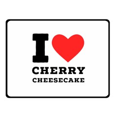 I Love Cherry Cheesecake Fleece Blanket (small) by ilovewhateva