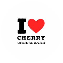 I Love Cherry Cheesecake Wooden Bottle Opener (round) by ilovewhateva