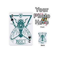 Green Insect Bee Illustration Playing Cards 54 Designs (mini)