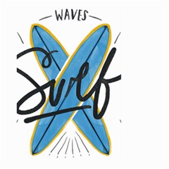 Wave Surfing Surfboard Surfing Large Garden Flag (two Sides) by pakminggu