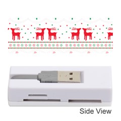 Red Green And Blue Christmas Themed Illustration Memory Card Reader (stick)