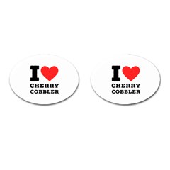 I Love Cherry Cobbler Cufflinks (oval) by ilovewhateva