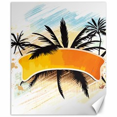 Hawaii Beach Summer Canvas 8  X 10  by pakminggu