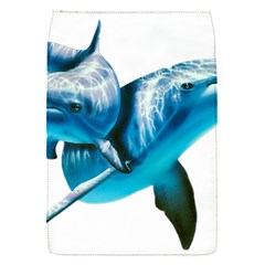 Two Dolphins Art Atlantic Dolphin Painting Animal Marine Mammal Removable Flap Cover (s)