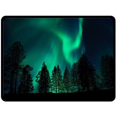 Aurora Northern Lights Phenomenon Atmosphere Sky Two Sides Fleece Blanket (large) by pakminggu