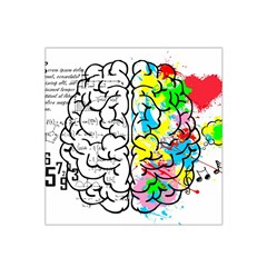 Brain Left Logic Language Science Satin Bandana Scarf 22  X 22  by pakminggu