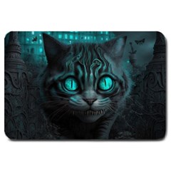 Angry Cat Fantasy Large Doormat