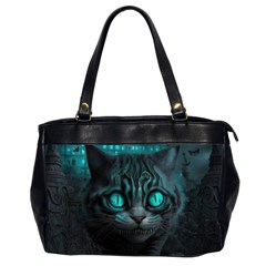 Angry Cat Fantasy Oversize Office Handbag (2 Sides)