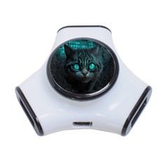 Angry Cat Fantasy 3-port Usb Hub