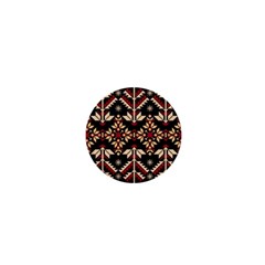 Vector Illustration Of Ukrainian Folk Seamless Pattern Ethnic Ornament Border Element Traditional 1  Mini Buttons