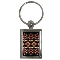 Vector Illustration Of Ukrainian Folk Seamless Pattern Ethnic Ornament Border Element Traditional Key Chain (rectangle)