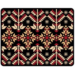 Vector Illustration Of Ukrainian Folk Seamless Pattern Ethnic Ornament Border Element Traditional Fleece Blanket (medium)