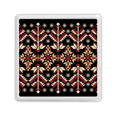 Vector Illustration Of Ukrainian Folk Seamless Pattern Ethnic Ornament Border Element Traditional Memory Card Reader (square)