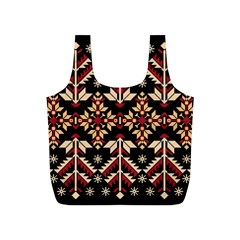 Vector Illustration Of Ukrainian Folk Seamless Pattern Ethnic Ornament Border Element Traditional Full Print Recycle Bag (s)