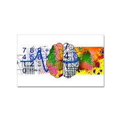 Brain Cerebrum Biology Abstract Sticker Rectangular (10 Pack)