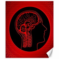 Artificial Intelligence Brain Think Canvas 8  X 10  by pakminggu