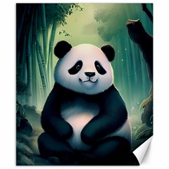 Animal Panda Forest Tree Natural Canvas 8  X 10  by pakminggu
