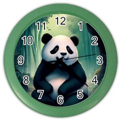 Animal Panda Forest Tree Natural Color Wall Clock by pakminggu