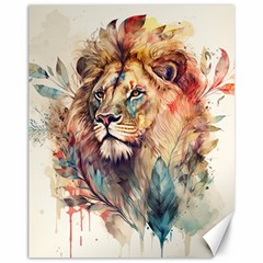 Lion Africa African Art Canvas 11  X 14  by pakminggu