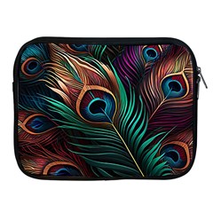 Peacock Feathers Nature Feather Pattern Apple Ipad 2/3/4 Zipper Cases by pakminggu
